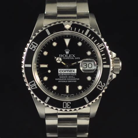 rolex submariner comex prix|rolex model 16610 release year.